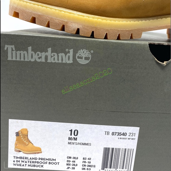 Timberland Prm 6in Waterproof Men Boot Wheat - Picture 12 of 12